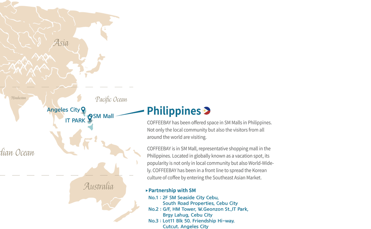 COFFEEBAY Global Presence